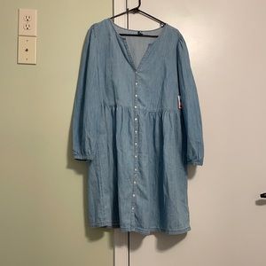 Denim Button Down Dress